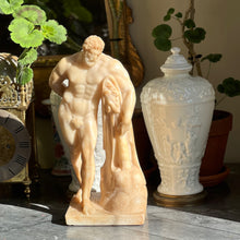 Load image into Gallery viewer, A 19th century Grand Tour carved alabaster Farnese Hercules. Italy circa 1880
