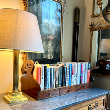Load image into Gallery viewer, A rare Georgian mahogany double sided, two handled book carrier/stand. English Circa 1820
