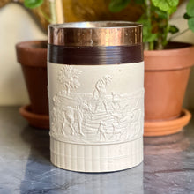 Load image into Gallery viewer, A rare Staffordshire (John Turner) white stoneware tankard. English circa 1780
