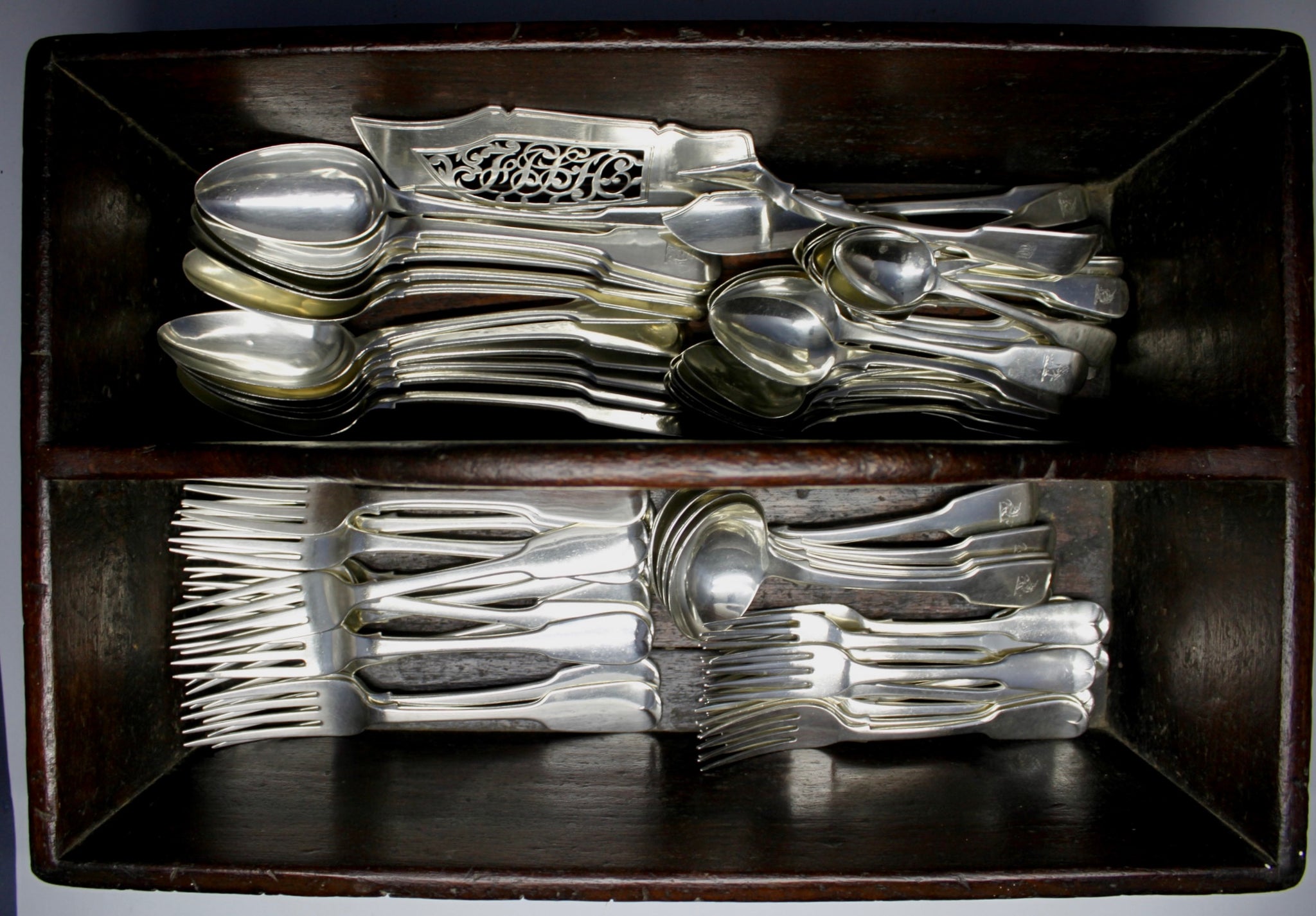 Cutlery Antique Silver Service 24pc Antique French Sterling Silver