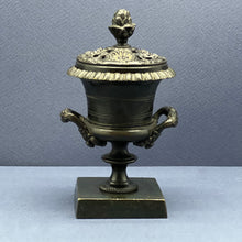 Load image into Gallery viewer, An English Regency  grand tour patinated bronze pastille burner. Circa 1820
