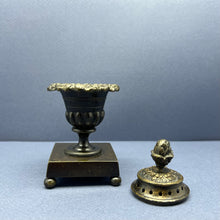Load image into Gallery viewer, An English Regency  grand tour patinated bronze pastille burner. Circa 1820
