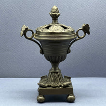 Load image into Gallery viewer, An English Regency  grand tour patinated bronze pastille burner. Circa 1820

