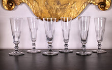 Load image into Gallery viewer, Six  Champagne Flutes, English Circa 1870
