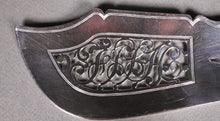 Load image into Gallery viewer, A Georgian sterling silver fiddle pattern fish slice
