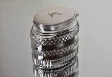 Load image into Gallery viewer, Georgian Cut Glass and Sterling Silver Canister. London 1803
