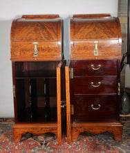 Load image into Gallery viewer, A Fine late Pair of 19th Century bedside cabinets attributed to Wright and Mansfield London
