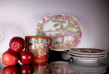 Load image into Gallery viewer, Mason&#39;s Ironstone, three small plates and a rectangular serving dish Circa 1835
