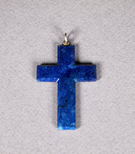 Load image into Gallery viewer, A Lapis Lazuli cross pendant
