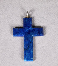 Load image into Gallery viewer, A Lapis Lazuli cross pendant
