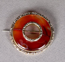 Load image into Gallery viewer, A 19th century Scottish Slab Carnelian brooch
