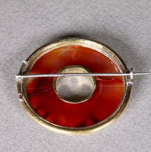 Load image into Gallery viewer, A 19th century Scottish Slab Carnelian brooch
