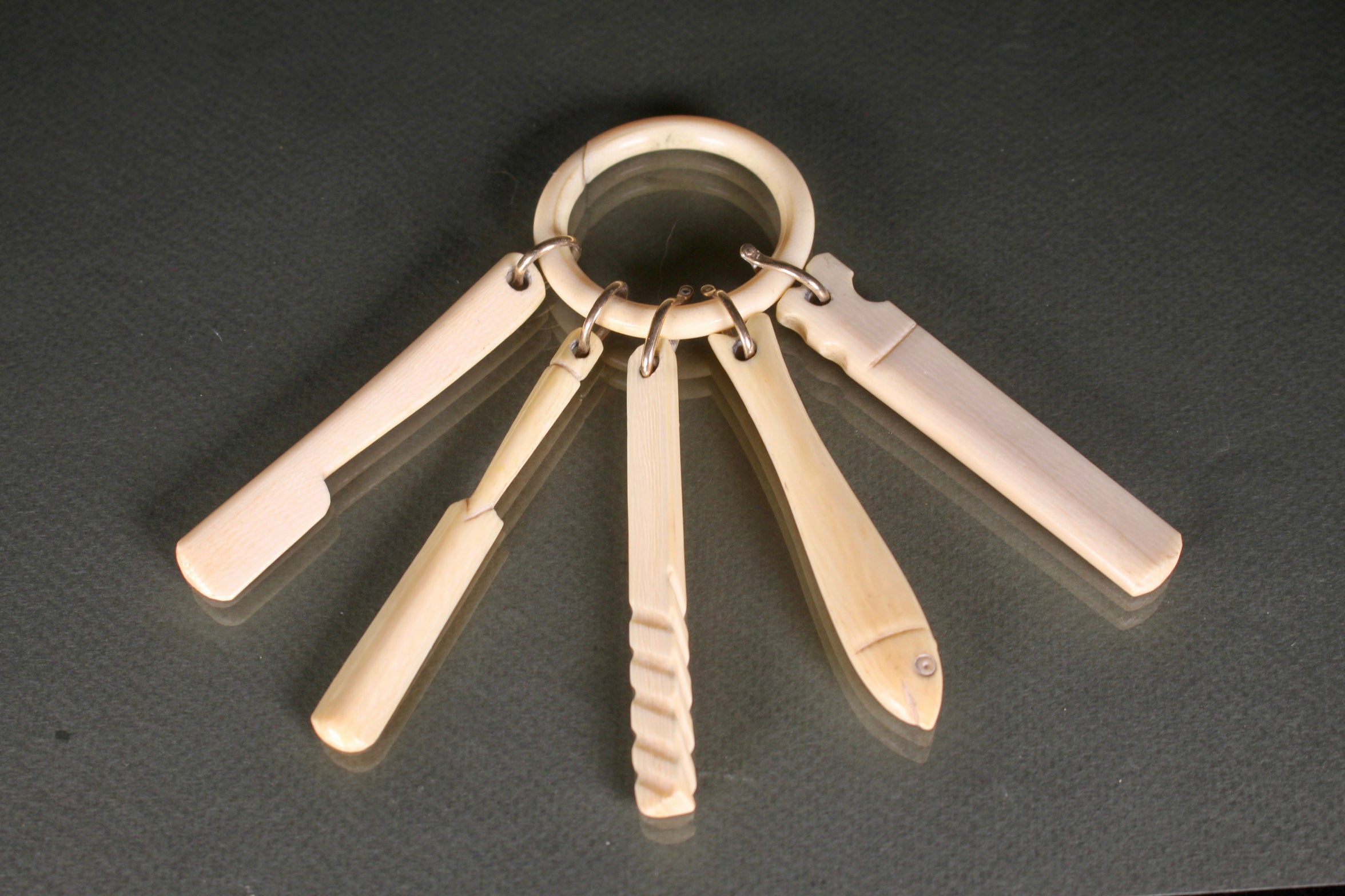 A 19th century Child's Ivory teethingring/rattle – Hamish Clark Antiques