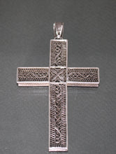 Load image into Gallery viewer, A 19th century silver filigree cross pendant
