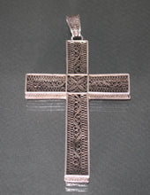 Load image into Gallery viewer, A 19th century silver filigree cross pendant
