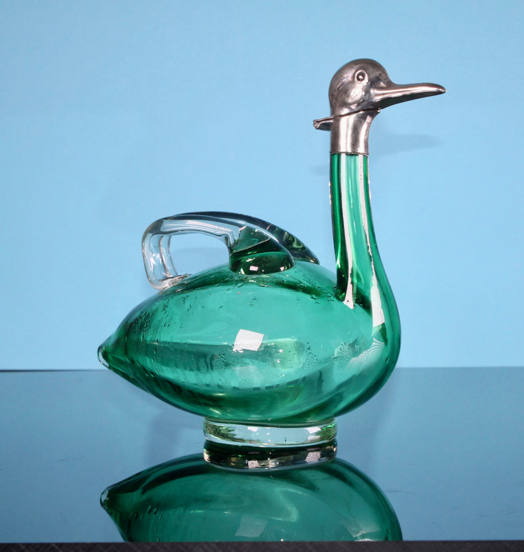 A Czechoslovakian 'Duck' decanter