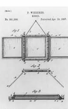 Load image into Gallery viewer, A late 19th century Patent Folding Mirror attributed to Peter Wiederer, New York City USA 1880-1905.
